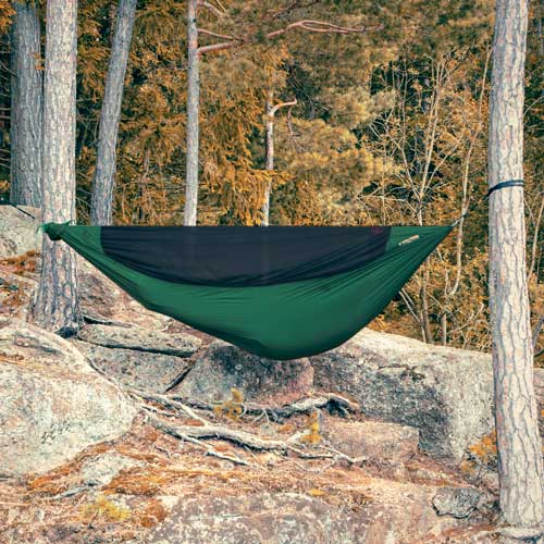 Army Green Huiyoo Camping Hammock Travel Hammock Camping Equipment Camping Furniture Camping Tarp With Mosquito Net for Travel Outdoor Hiking Picnic Garden 